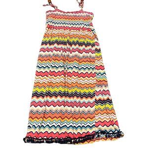 Liza Byrd Dress - Girls Large with Pom Pom details